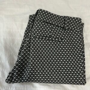 Black and white pants. Size medium
